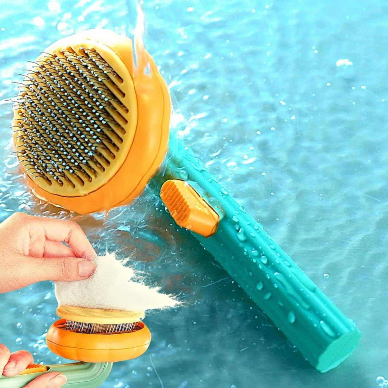 Pet Grooming Brush with Steam Mist
