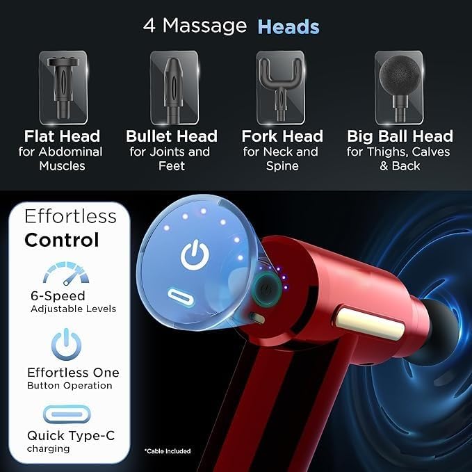 Pro Massage Gun – Deep Tissue Percussion Massager