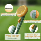2-IN-1 PET GROOMING BRUSH WITH STEAM MIST |EASY HAIR REMOVAL & DEEP CLEANING TOOL