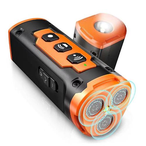 Ultrasonic Dog Repeller & Training Device – Rechargeable Anti Bark Deterrent with LED Flashlight, Portable Handheld Dog Trainer for Outdoor Walking