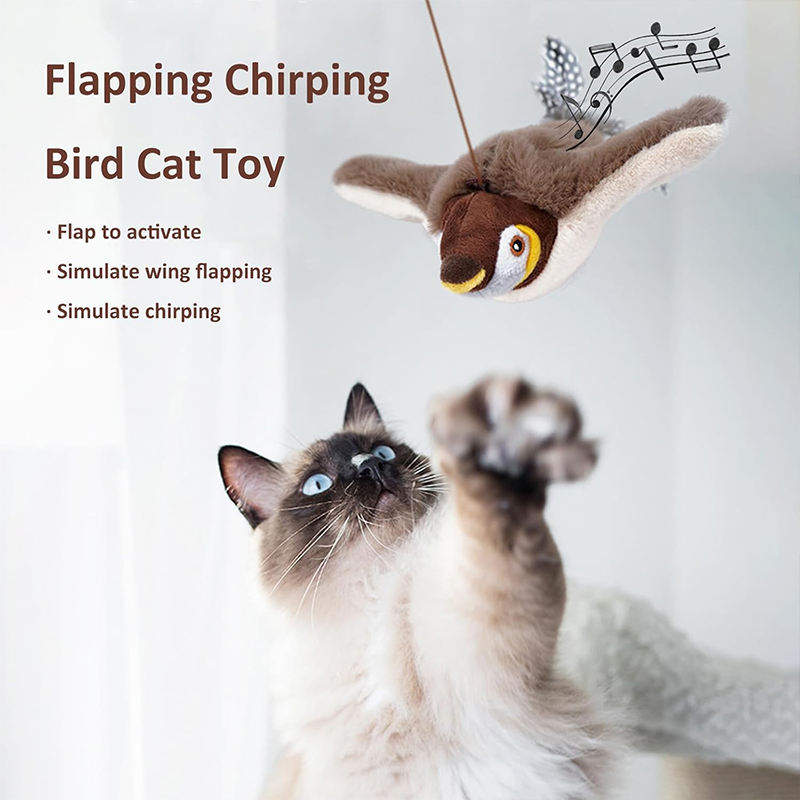 USB Rechargeable Flapping Bird Cat Toy