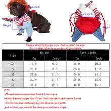 Funny Doll Cat Costume for Cats & Small Dogs – Soft Plush Pet Cosplay Outfit with Striped Shirt & Blue Overalls – Cute Halloween Costume for Parties, Photoshoots & Social Media
