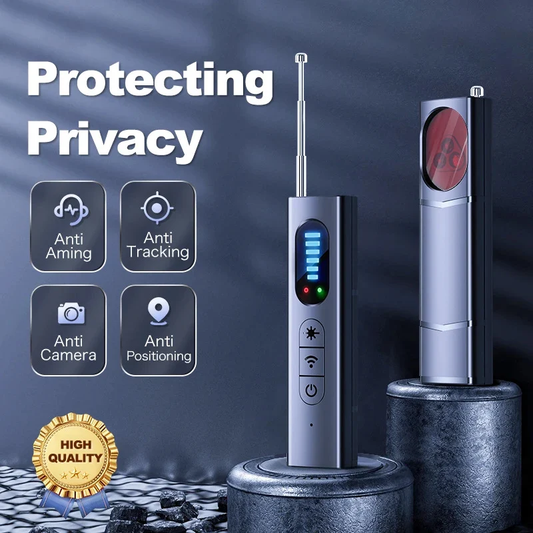 Hidden Camera Detector & GPS Tracker Detector – RF Signal Bug Detector with Laser Lens Finder, Anti Spy Device, Wireless Camera Scanner, GPS Tracking Detector, Privacy Protection Tool, USB Rechargeable