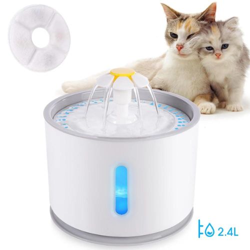 2.4L Automatic Cat Water Fountain – USB Electric Pet Water Dispenser with Filter, Ultra-Quiet Drinking Fountain for Cats & Small Dogs