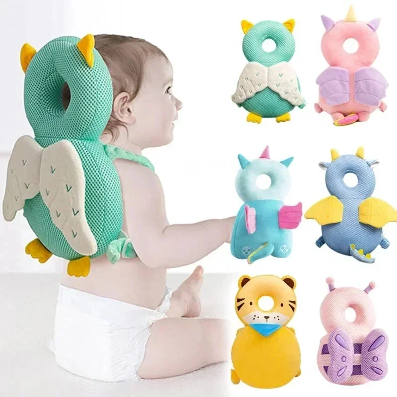 ASEES GLOBAL Baby Head Protection Cushion Backpack – Toddler Anti-Fall Head Protector Pillow, Soft Adjustable Safety Pad for Crawling & Walking Infants