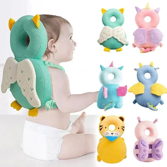 ASEES GLOBAL Baby Head Protection Cushion Backpack – Toddler Anti-Fall Head Protector Pillow, Soft Adjustable Safety Pad for Crawling & Walking Infants