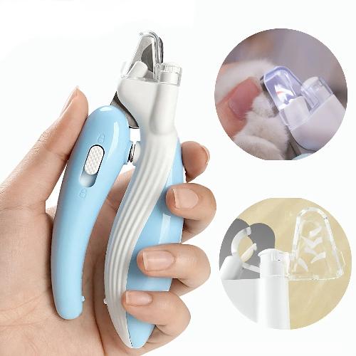 LED Pet Nail Grinder – USB Rechargeable Dog & Cat Nail Trimmer with Safety Guard, Quiet Electric Nail File for Dogs, Cats & Small Pets