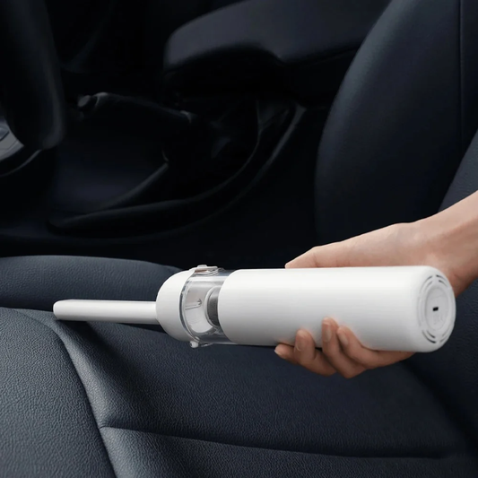 ASEES GLOBAL Portable Handheld Car Vacuum Cleaner – USB Rechargeable Cordless Mini Vacuum with HEPA Filter for Car, Home, Office & Keyboard Cleaning