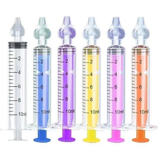 10ml Baby Medicine Dispenser Syringe with Soft Silicone Pacifier – Oral Liquid Feeder for Infants & Toddlers, BPA-Free Baby Medicine Dropper